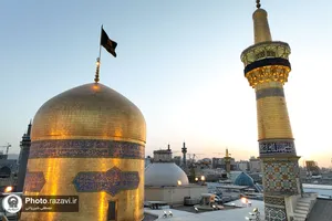 شکوه عزای حسینی در حرم مطهر رضوی