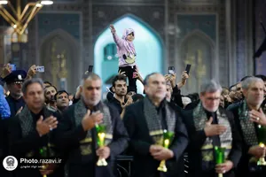 آیین خطبه خوانی شب شهادت امام رضا علیه السلام در حرم مطهر رضوی - 3