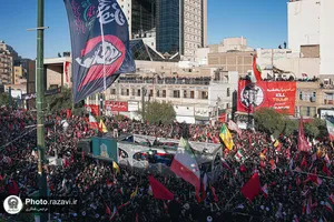 تشییع پیکر رهبر شهید انقلاب در مشهد مقدس-3