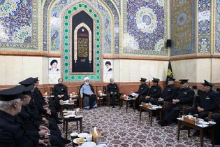 دیدار جمعی از دربانان حرم امام رضا علیه‌السلام با تولیت آستان قدس رضوی