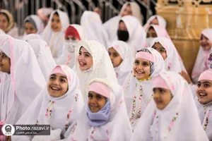 جشن تکلیف دختران در حرم مطهر رضوی