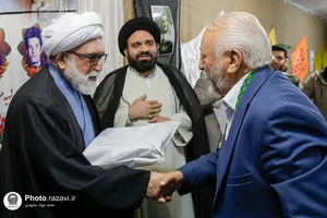 حضور تولیت آستان قدس رضوی در مدرسه علمیه الحجة