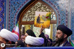 تشرف روحانیون نيروی زمینی سپاه پاسداران انقلاب اسلامی به حرم مطهر رضوی
