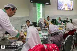 جشن عبادت دختران روستای گوارشک در حرم مطهر رضوی