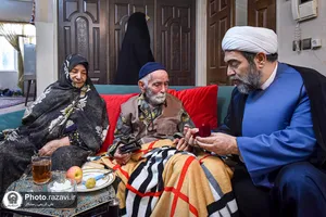 دیدار خادمان بسیجی آستان قدس رضوی با خانواده شهیدان رمارم