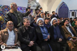 حضور خدام حرم مطهر رضوی در مزار شهدای هویزه