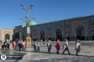 صحن پیامبر اعظم(ص) حرم مطهر رضوی