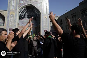 عزاداری روز شهادت حضرت رسول و امام حسن مجتبی علیهم&zwnj;السلام در حرم مطهر رضوی