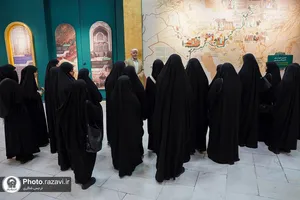 بازدید پرسنل انتظامات خواهران حرم مطهر رضوی از موزه مردم&zwnj;شناسی و رواق خدمت حرم امام رضا (ع)