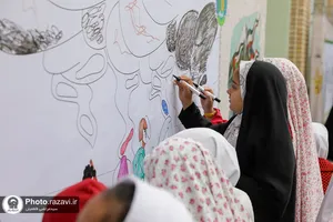 نقاشی و رنگ آمیزی کودکان امام رضایی