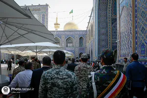 تشرف فرمانده نیروی پدافند هوایی ارتش جمهوری اسلامی ایران به حرم مطهر رضوی