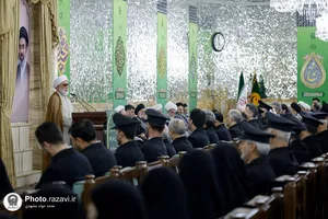 آیین اعطای احکام خدمه حرم مطهر رضوی