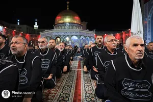 عزاداری سنتی شب چهارم محرم در &laquo;حسینیه حرم&raquo;