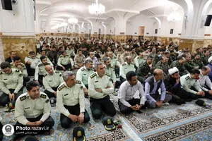 تشرف فرماندهان و پرسنل فراجا به حرم مطهر رضوی