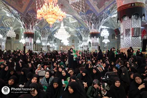 آیین معنوی &laquo;شیرخوارگان حسینی&raquo; در حرم مطهر رضوی