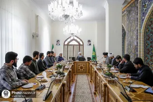 دیدار اعضای بسیج دانشجویی دانشگاه رضوی با تولیت آستان قدس رضوی