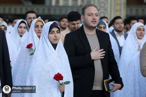 دیدار ۱۱۴ زوج دانشجوی دانشگاه&zwnj;های مشهد با تولیت آستان قدس رضوی