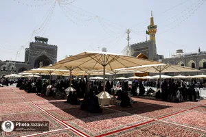 سایه بر سر زائران امام مهربانی