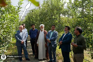 بازدید کارکنان آستان قدس رضوی از مزرعه نمونه