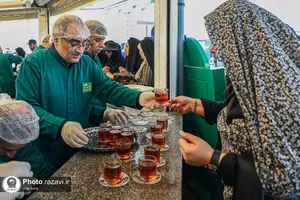عزاداری روز تاسوعای حسینی در حرم مطهر رضوی