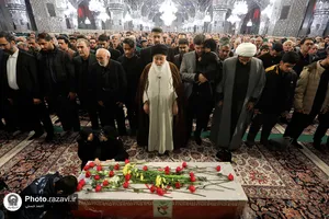 تشییع پیکر شهیده فاطمه دهقانی در مشهد