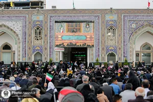 مراسم سخنرانی نوروزی رهبر معظم انقلاب اسلامی در حرم مطهر رضوی - 1