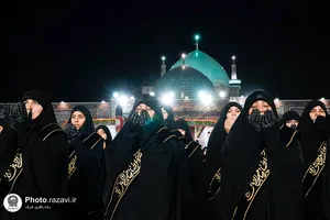 آیین خطبه&zwnj;خوانی شب عاشورای حسینی در حرم مطهر رضوی -1