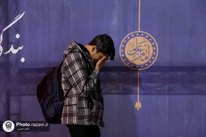 مراسم وداع معتکفین رجبیه در حرم مطهر رضوی