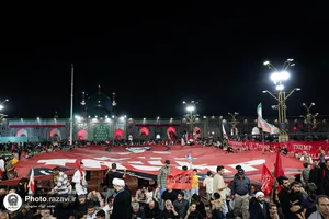 مراسم بزرگداشت چهلمین روز تدفین رهبر شهید انقلاب اسلامی در حرم مطهر رضوی