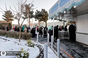 چایخانه حرم مطهر رضوی در ایام ولادت حضرت زهرا سلام الله علیها