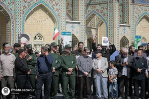 تشییع پیکر فرمانده قرارگاه عملیاتی سجاد سراوان در مشهد