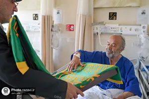 حضور خادمان کاروان زیر سایه خورشید در بیمارستان امیرالمومنین(ع) تاکستان قزوین