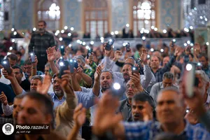 حال و هوای حرم مطهر رضوی در شب میلاد امام حسن عسکری علیه&zwnj;السلام