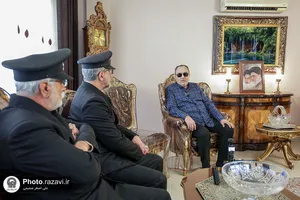 دیدار خدام حرم مطهر رضوی با جانبازان