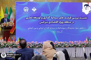 نشست بررسی فرصت&zwnj;های سرمایه&zwnj;گذاری و توسعه تجاری در منطقه ویژه اقتصادی سرخس