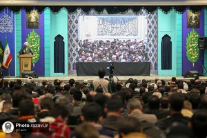 آیین شکرانه خدمت در حرم مطهر رضوی
