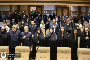 آیین تکریم خادمین کشیک هفتم یگان حفاظت آستان قدس رضوی