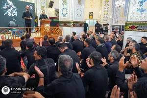 مراسم عزاداری ویژه ناشنوایان در حرم مطهر رضوی