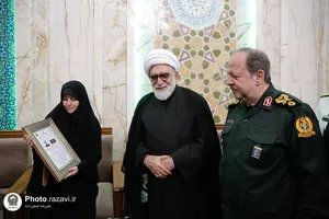 دیدار خانواده دانشمند شهید سرلشکر رضا مظفری&zwnj;نیا با تولیت آستان قدس رضوی 