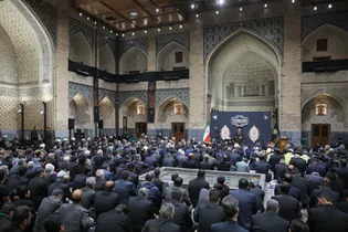 مجلس عزای شهادت امام صادق علیه‌السلام در حرم مطهر رضوی