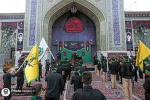 مراسم عزاداری ابناء الرضا در حرم مطهر رضوی