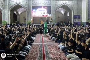 عزاداری هیأت&zwnj;های مذهبی مهاجرین افغانستانی در حرم مطهر رضوی