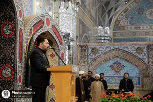 آیین تعویض پوش ضریح مطهر رضوی به مناسبت آغاز ماه محرم
