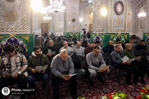 تشرف جمعی از زائرین غیر ایرانی به حرم مطهر رضوی