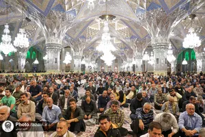 اجتماع تجدید بیعت با امام زمان (عج) در حرم مطهر رضوی