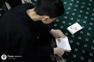 اعتکاف دانش آموزی در مساجد مشهد