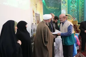 تجلیل از خادمیاران کانون&zwnj;های خدمت رضوی استان همدان در اولین چهارشنبه امام رضایی ماه رمضان/ گزارش تصویری