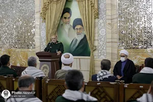 دیدار فرماندهان نواحی و حوز&zwnj;ه&zwnj;های بسیج با تولیت آستان قدس رضوی