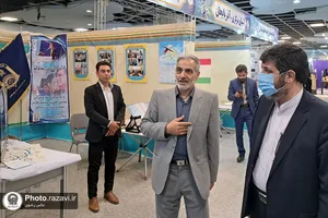 بازدید رئیس سازمان علمی، فرهنگی آستان قدس رضوی از نمایشگاه رواق خدمت