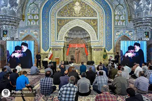 مراسم بزرگداشت شهید حجت&zwnj;الاسلام سیدحسن نصرالله در حرم مطهر رضوی